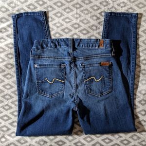 7 For All Mankind Kimmie Crop Style women's jeans 7FAM Size 24